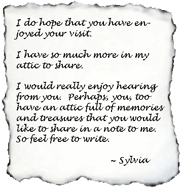 message from Sylvia